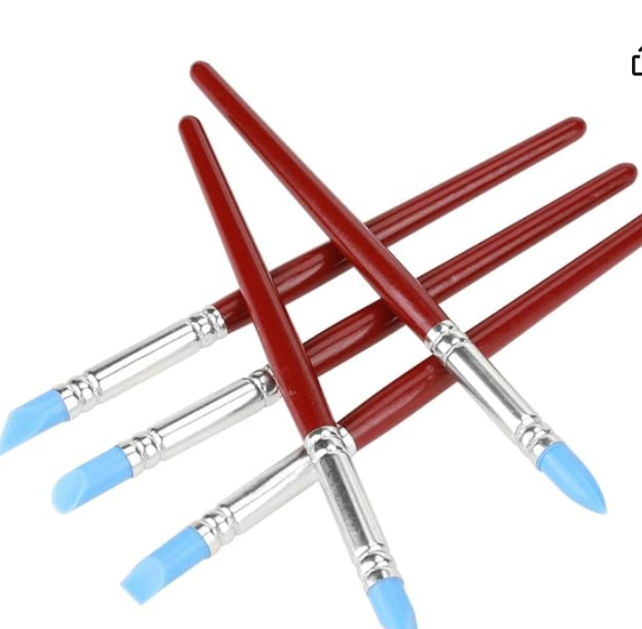 Silicone Shaping and Sculpture Brush Tools, Set of 5 Brushes,